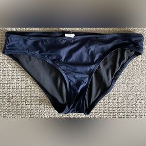 J Crew Navy Classic Bikini Bottom Fully Lined, Sz M Nvr Worn *Open to Bundle